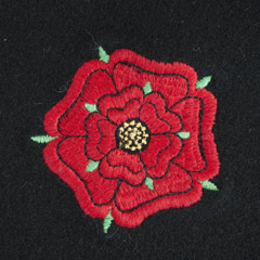 Lancashire Rose Silk Blazer Badge